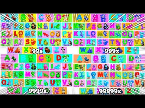 ABC Kid TV The Animal Alphabet Phonic Song Intro Logo Charged at 999999x Speed Klasky Csupo Effects!
