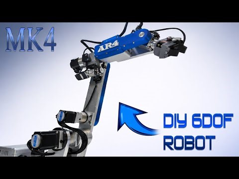 AR4 MK4 - ROBOT ARM - DIY 6 axis robot kit / 6DOF / Arduino controller with Python program interface