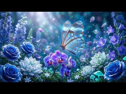 Spring Nature Relaxation 4K 🌸 Butterflies Dancing & Bees Humming Softly