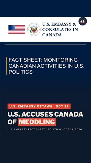US Embassy accuses Canada of meddling in the midterms #Canada #Midterms #USEmbassy #Shorts