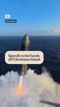 SpaceX rocket lands off Christmas Island | ABC NEWS