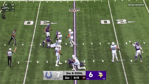 Blake Cashman wraps around for 11-yard sack
