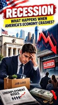 Recession Explained: What Happens When America's Economy Crashes? 🇺🇸📉#Recession #USAEconomy #Shorts