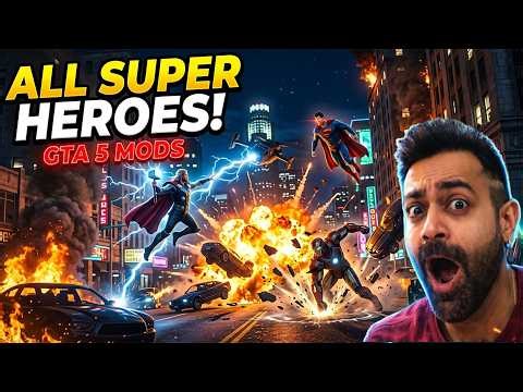 GTA 5 SUPERHERO MODS 🔥 HULK VS KONG And Many More Superheroes | Part 4