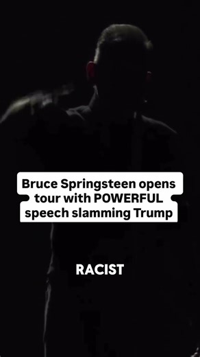 Springsteen OPENS Tour with Anti-Trump Speech 😳 #BruceSpringsteen #Trump #Politics