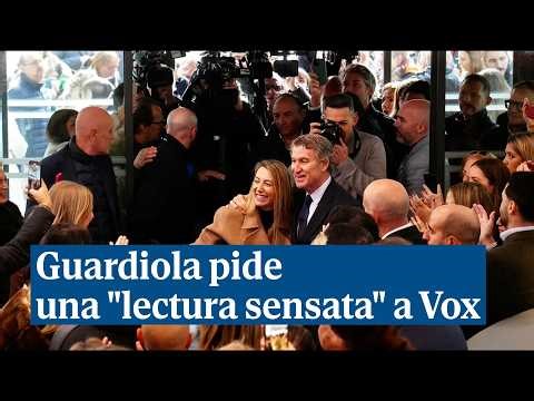 Guardiola pide "responsabilidad" y una "lectura sensata" del mandato de las urnas