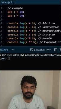 Operators in JavaScript #coding #semicoloncoders #shortsvideo