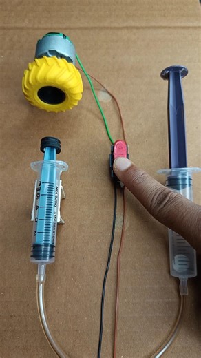 How Hydraulic Brakes Work? | DIY Science Project #shorts #dcmotor