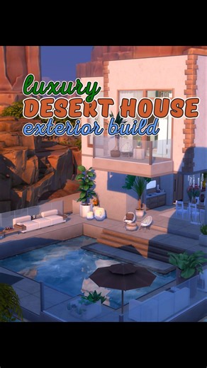 Luxury Desert House | The Sims 4 Speed Build