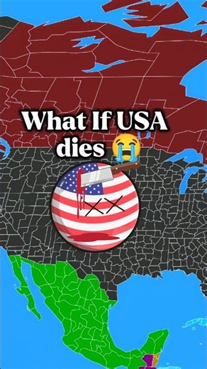 What if USA 🇺🇸 dies😭 #countryballs#geography #viralshorts