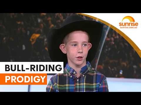 Young bull-riding prodigy chases world champion dream | Sunrise