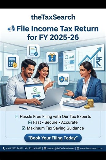 File ITR FY 2025-26 Fast & Easy! 💸 | Maximum Tax Savings with theTaxSearch
