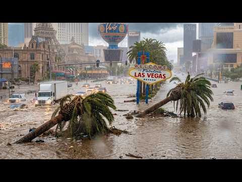 🚨 Las Vegas Flash Floods | Life Threatening Flooding Hits the Strip, Henderson & Bullhead City