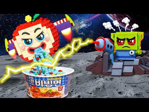 LEGO Adventure Story - Apu Escapes from Aliens on Mars! Can He Survive?