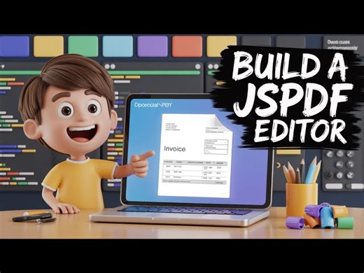 Build a React.js Client-Side PDF Invoice Builder & Editor Using jsPDF & html2canvas in Browser