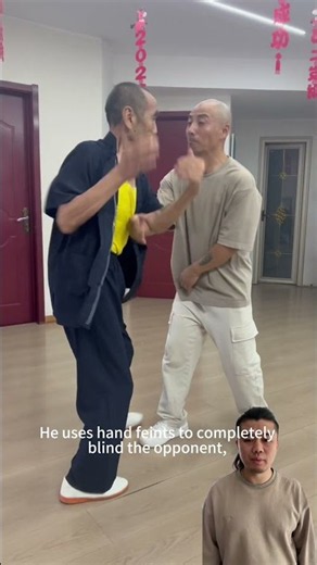 He uses hand feints to completely blind the opponent,#fighting #selfdenfense