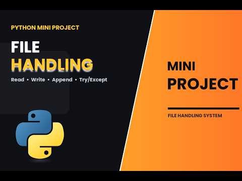 Build a Complete File Handling Project in Python | CRUD Project | #python #pythonprojects