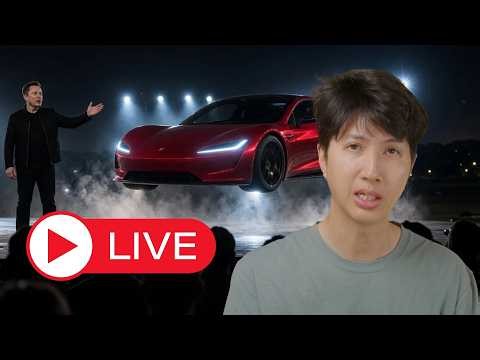 LIVE: Tesla roadster flying car demo