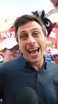 'It's coming home!': Sky reporter mobbed by England fans