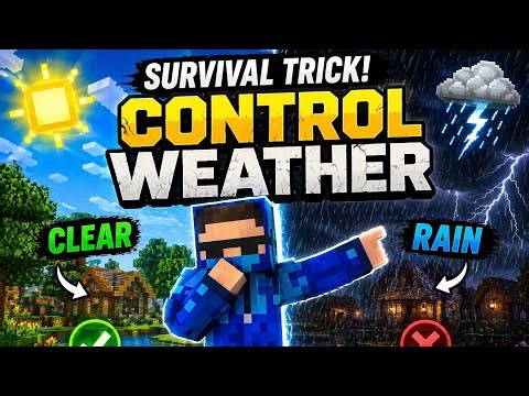 How to Control Weather in Minecraft Survival (No Cheats!)