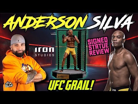 🔥 Anderson Silva AUTOGRAPHED Iron Studios 1/10 Statue Review | UFC Collector Grail!