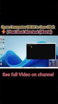 Stop Pressing F2 and Delete Keys | Open BIOS Instantly from Windows #BIOS #TechTip