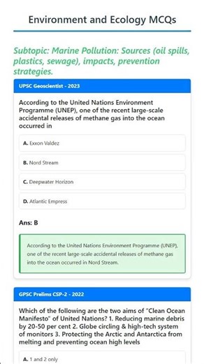 Marine Pollution: Sources oil spills, plastics, sewage, impacts, prevention strategies.