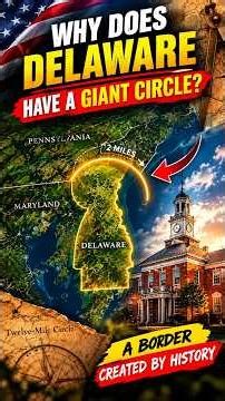 Why Does Delaware Have a Giant Circle? 🇺🇸 #Shorts #bts