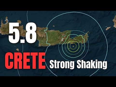 ‼️Europe's most Dangerous Subduction Zone is SHAKING ! Long Shallow Earthquake hits Crete in Greece