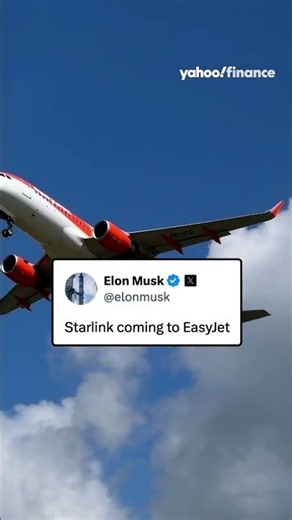 Musk says Starlink is coming to EasyJet. 🛩️