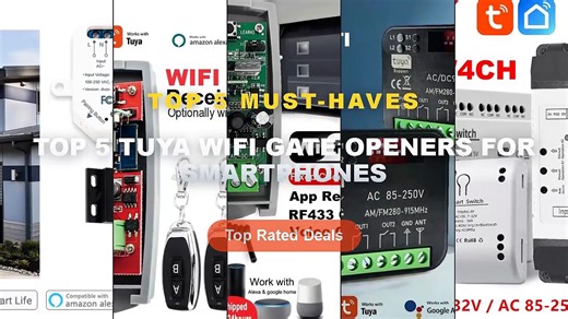 Best Top 5 Tuya WiFi Gate Openers For Smartphones on AliExpress | Review - Tuya WiFi Smart Garage Door Opener Switch Sli...