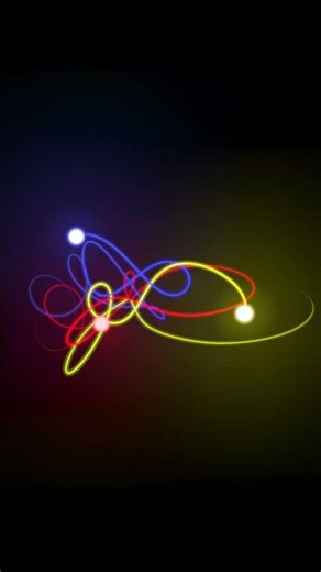 Random 3 body problem simulation #satisfying