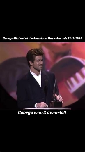 George Michael Wins Big at American Music Awards 1989