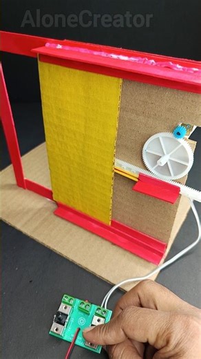 Automatic Electric Gate System Using DC Motor | Smart project #tech #DIYProject #DIY