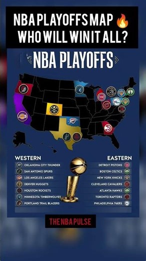 NBA Playoffs Map 🔥 Who Will Win It All?#nba #basketball#nbashorts #sports #usa #uk#shorts#viralvideo