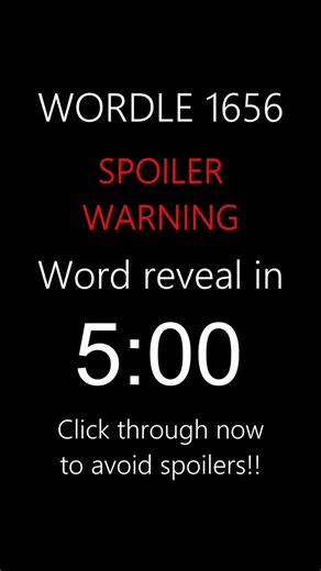 @joeplayswordle on Instagram: "1656 - 31 December 2025 #wordle #wordplay #wordpuzzle #wordoftheday #wotd"
