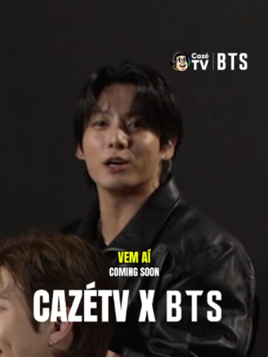 OIII, ARMY! 💜 FOI AQUI QUE PEDIRAM UM GOSTINHO DA ENTREVISTA COM O BTS? 👀 🚨 Em breve na CazéTV: V, Jung Kook, RM, j-hope e Jimin em um vídeo super especial! FIQUE LIGADO! ---- HEYYY, ARMY! 💜 DID SOMEONE ASK FOR A SNEAK PEEK OF OUR INTERVIEW WITH BTS? 👀 🚨 Coming soon to CazéTV: V, Jung Kook, RM, j-hope, and Jimin in a super special video! STAY TUNED! #cztv07 #cztv47 #BTSNaCazéTV #Original