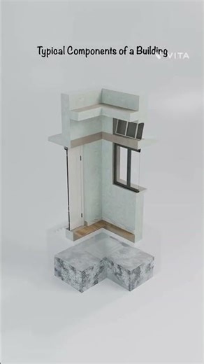 A 3D Look Inside a Building's Structure 🏠 #civilengineering # Buildlogic #structure #construction