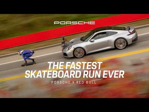 World Record Speed on a Skateboard | Porsche x Red Bull