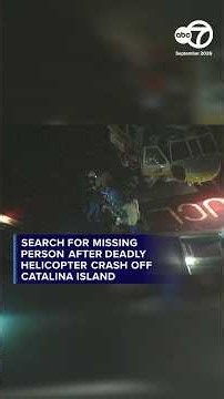 Search for missing person after helicopter crash off Catalina Island
