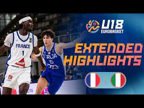 Semi-Finals: France 🇫🇷 vs Italy 🇮🇹 | Extended Highlights | FIBA U18 EuroBasket 2026