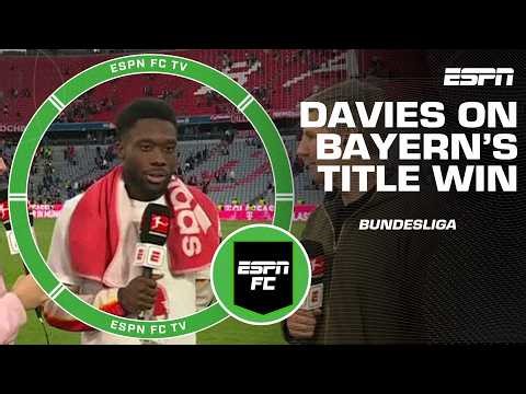 ‘FEELS GREAT!’ Alphonso Davies reacts to Bayern Munich’s Bundesliga title win | ESPN FC