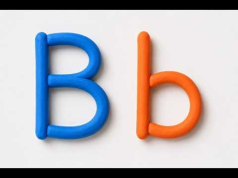 Learn Letter B with Clay! | Capital B & Small b | Preschool ABC Song for Kids