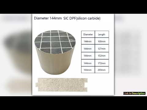 Diameter 144mm Sic DPF for Diesel Engine Removal of black smoke particles Silicon carbide diesel