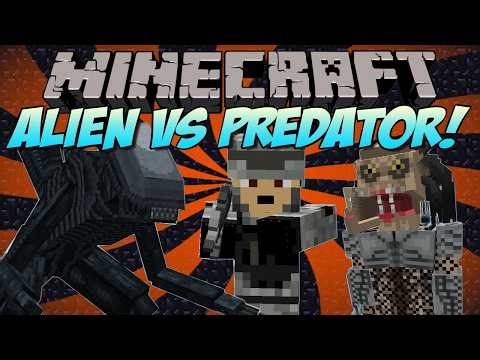 Minecraft | ALIEN vs PREDATOR! (New Weapons, Mobs, and Buildings!) | Mod Showcase 1.7.10