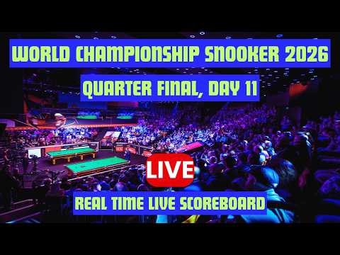 2026 Halo World Championship Live Score : Today Snooker Quarter Finals | Day 11 Matches