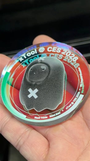 xTool UV Printer looks amazing and prints super fast with a beefy air filter attached. The prints looked so clean with great texture. Thank you Xtool for showing us how well your prototype worked. #xtool #xtooluvprinter | Michael Wong