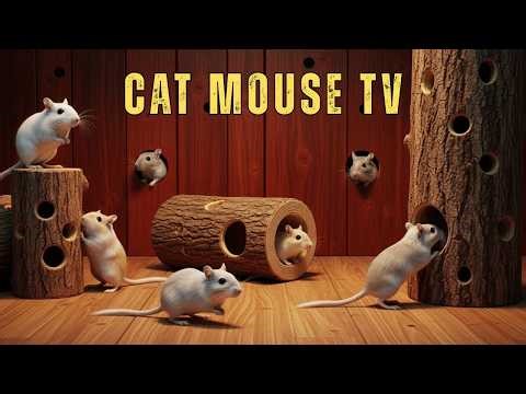 Cat TV 🐾 Mouse Hide & Seek | Gerbils Racing, Hiding & Exploring | 8 Hours 4K HDR