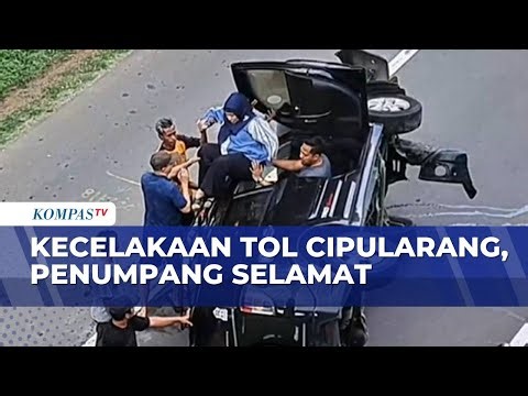 Mobil Minibus Kecelakaan di Tol Cipularang, Penumpang Selamat | KOMPAS PETANG