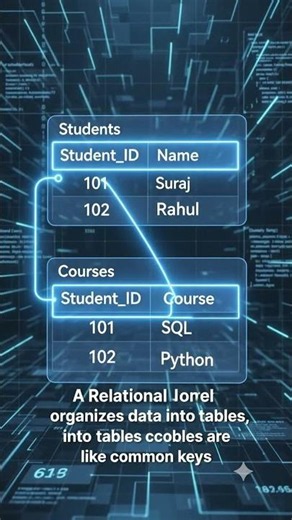 What is Relational Model? 📊 Explained with Example | SQL for Beginners #shorts #sql #short #query